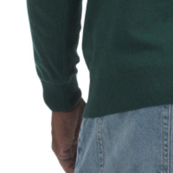 NEW BARBOUR 100% Wool Winter Fairisle Sweater Forest for men 864mn - Picture 4 of 4